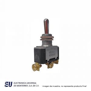 SWITCH TOGGLE 1P 2T ON-OFF-ON 15A 125VCA, 10A 250VCA  WD82602