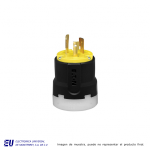 CLAVIJA ULTRAGRIP DIAMETRO DE CABLE 9.5-25.4MM 2P3H 20A 125VCA NEMA L5-20 GRADO INDUSTRIAL COLOR CODE  AHCL520P