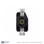 RECEPTACULO SENCILLO HART-LOCK 2P3H, 30A, 125VCA, NEMA L5-30, GRADO INDUSTRIAL, COLOR CODE AMARILLO  AHCL530R