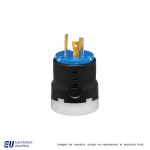 CLAVIJA  ULTRAGRIP , DIAMETRO DEL CABLE 9.5-25.4MM, 2P3H 20A 250VCA NEMA L6-20, GRADO INDUSTRIAL, COLOR CODE  AHCL620P
