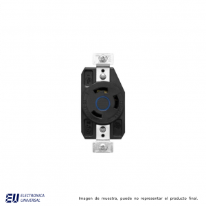 RECEPTACULO SENCILLO HART-LOCK, 2P3H, 30A, 250VCA, NEMA L6-30, GRADO INDUSTRIAL, COLOR CODE AZUL  AHCL630R