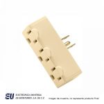 ADAPTADOR DE TRES CONTACTOS 15A/125V  2P 3H  1147V-BOX