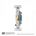 APAGADOR SENCILLO EATON COLOR MARFIL 15A 120V  1301-7V