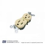 CONTACTO DUPLEX ATERRIZADO MARFIL  268V