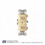 APAGADOR DOBLE 15A 115/220V MARFIL  271V-BOX