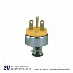 CLAVIJA VINIL BLINDADA 15A 250V 10-14 AWG 2P-3H NEMA 6-15  2866-BOX