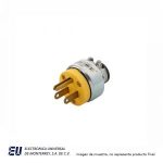 CLAVIJA DE VINIL BLINDADA USO RUDO, NEMA 5-15, 15A 125V, 2P-3H  2867-BOX
