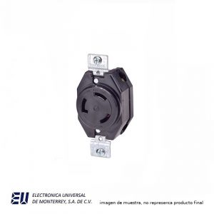 RECEPTACULO 30A 250V 3 POLOS 3 HILOS MEDIA VUELTA  WD3330