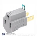 ADAPTADOR PARA CLAVIJA DE 3 A 2 POLOS  419GY-BU