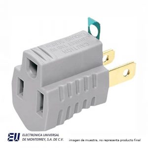 ADAPTADOR PARA CLAVIJA DE 3 A 2 POLOS  419GY-BU