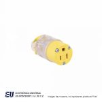 CONECTOR ILUMINADO 15A 125V 2 POLOS 3H, NEMA 5-20R  515CLTY-F