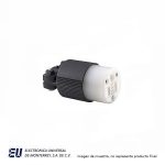 CONECTOR 15A 125V 3 HILOS ENTRADA RECTAC/TIERRA  6269