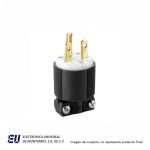 CLAVIJA 15 AMP. 250V TIPO CHINO ENTRADA RECTA  6666