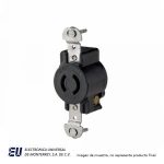 RECEPTACULO SENCILLO 1/2 VUELTA 2 POLOS P/7102 20A 250V  7210B