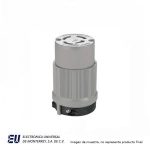 CONECTOR NYLON 20 A 4 POLOS GRIS 120/208V  7413C