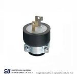 CLAVIJA 15A 125V  2 POLOS 2 HILOS  DE HULE  7546