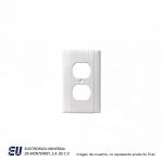 PLACA DE PARED 1 VENTANA COLOR BLANCA 92101-B  92101B