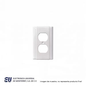 PLACA DE PARED 1 VENTANA COLOR BLANCA 92101-B  92101B