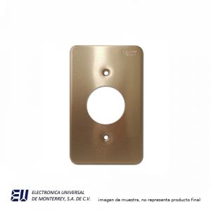 PLACA DE ALUMINIO ANONIZADO COLOR PLATA  95091