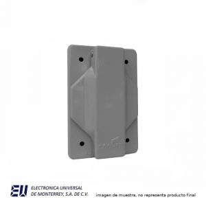 PLACA C/TAPA CUBRE POLVO 40MM DIAMETRO GRIS  AH102040