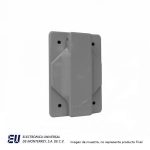 PLACA C/TAPA CUBREPOLVO 55 MM DE DIAMETRO GRIS  AH102055