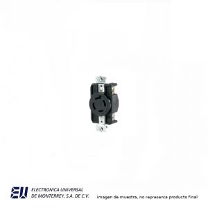 RECEPTACULO INDUSTRIAL 3P 4W 20AMP NEGRO 125/250V  CWL1420R