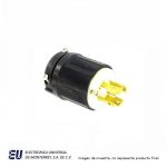 CLAVIJA SENCILLA DE NYLON GRIS NEMA L15-30- CWL1530P