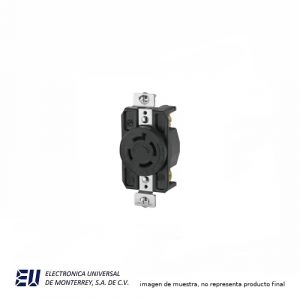 RECEPTACULO SENCILLO DE NYLON CON FIBRA DE VIDRIO 480V  HCWL1620R