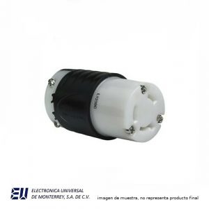 RECPT SENCILLO 20A 120/208V 3PH 3P4W H/L NEGRO  CWL1830C