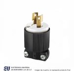 CLAVIJA MEDIA VUELTA GRADO INDUSTRIAL, 20A 250V, 2 POLOS, 2 HILOS, L2-20  CWL220P