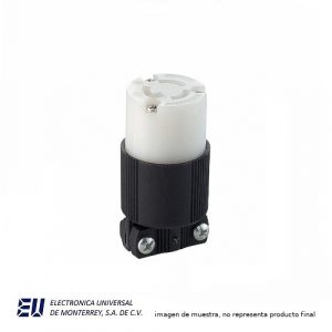 H/L CONN 2P 2W 15 AMP. 125V BLACK  CWL515C