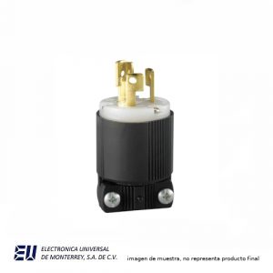 H/L PLUG 3P 3W 15A 125V BLACK & WHITE  CWL515P