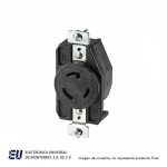 RECEPTACULO MEDIA VUELTA 2 POLOS, 3 HILOS, 20AMP 125V  CWL520R