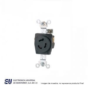 RECEPTÁCULO SENCILLO MEDIA VUELTA, NEMA L6-15, 15A, 250VAC, 2P-3H  CWL615R