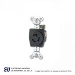 RECEPTACULO HART LOCK, MEDIA VUELTA, 2P 3H, 15A 277V  CWL715R