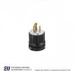 CLAVIJA 2P3W 20A 277V NEGRA Y BLANCA  CWL720P