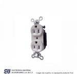 RECEPTACULO DOBLE BLANCO  M5250B