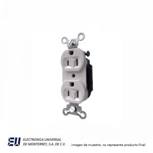 RECEPTACULO DOBLE BLANCO  M5250B