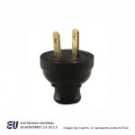 CLAVIJA REDONDA ARROW HART, 2 HILOS, 2 POLOS, 15A 125V; 10A 250V, NEMA 1-15  MGS
