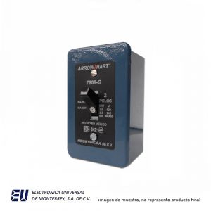 ARRANCADOR MANUAL 2 POLOS 1 TIRO 30 AMP. 250VCA  SW7808G