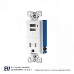 COMBO 2 PORT USB RECEPTACLE 15A  TR7740W-BOX