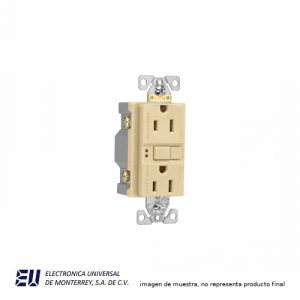 RECEP.DUPLEX C/INTERR DE CIRCUITO POR FALLA A TIERRA  VGF15V