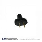 CLAVIJA SENCILLA 15A 12V NEGRO  WD0500