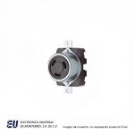 RECEPTÁCULO MEDIA VUELTA 50A 250VCD / 600VCA, 3 POLOS 4 HILOS  WD7380T