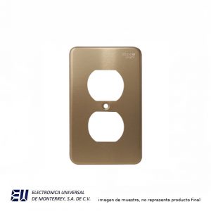 PLACA ALUMINIO ANONIZADA COLOR ORO  WD95101