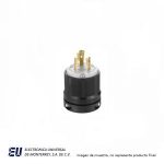 CLAVIJA NYLON H/L PLUG 2P3W 20A 480V-BLACK & W, NEMA L8-20  CWL820P