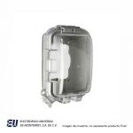 CUBIERTA A PRUEBA DE INTEMPERIE DE 1 MODULO CON CERRADO AUTOMATICO PROFUNDIDAD ESTANDAR MONTAJE  WIU-1