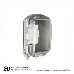 CUBIERTA A PRUEBA DE INTEMPERIE DE 1 MODULO CON CERRADO AUTOMATICO PROFUNDIDAD ESTANDAR MONTAJE  WIU-1