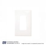 Placa 1 modulo blanco Decorator s/ tornillo  PJS26W