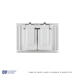 PLACA-CUBIERTA PLASTICA P/RECEP. DUPLEX GRIS  S1952